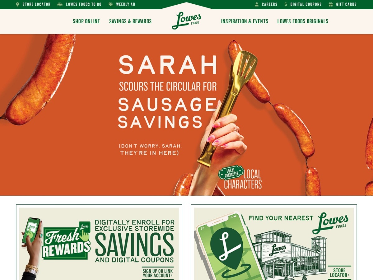 Preview of lowesfoods.com