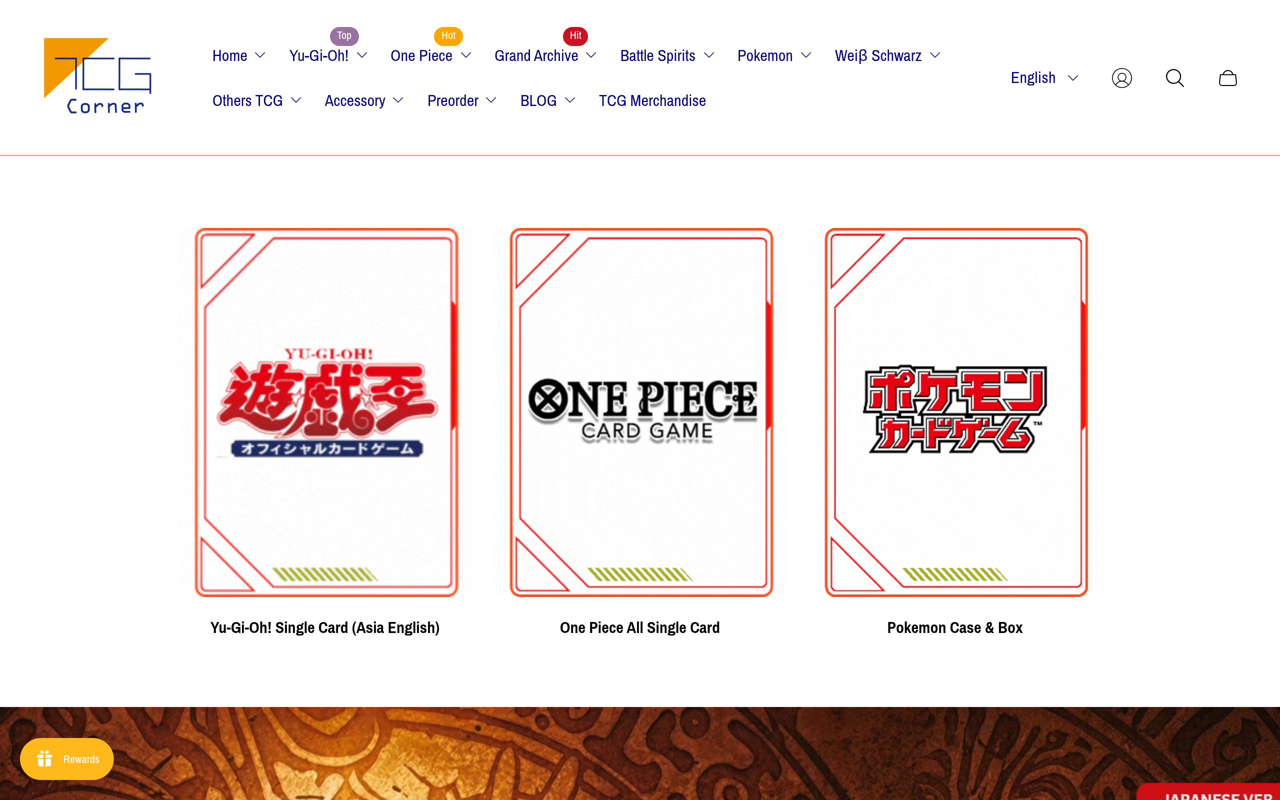 Preview of tcg-corner.com