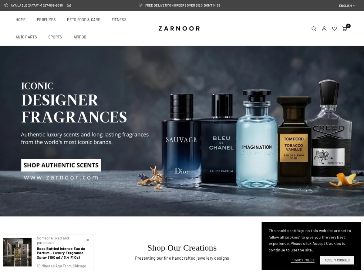 Preview of zarnoor.com